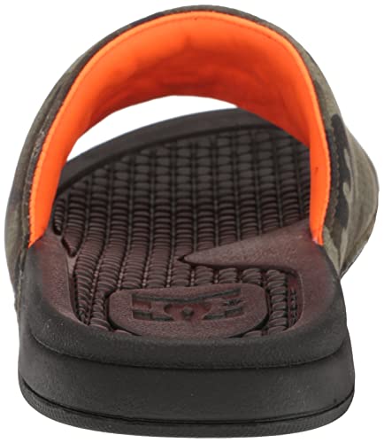 DC mens Bolsa Athletic Flip Flop Slide Sandal, Black/Military Camo, 6 US3