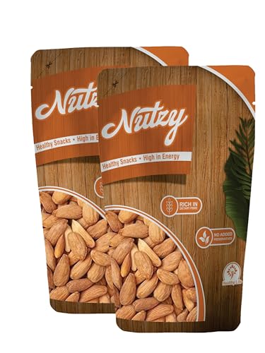 Image of Nutzy Premium Almonds (Gurbandi Almonds, 500g)