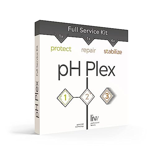 pH Plex 1 proteger & 2 reparar & 3 estabilizar - Kit completo de protección y reparación para coloraciones, decoloraciones y decoloraciones. Repara el cabello dañado. Para todo tipo de cabellos.