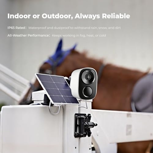Amouu 4G LTE 2K HD Horse Barn Camera