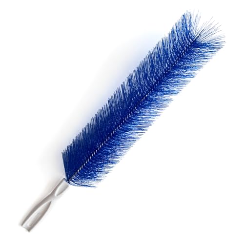 RYHHH Plumero De Limpieza,Plumero Lavable para Limpieza,Cepillo para El Polvo del Ventilador, para Limpiar Ranuras, Techo Telaraña Cortina Ventilador Ventanas Persianas Muebles Coches (40cm/Azul)