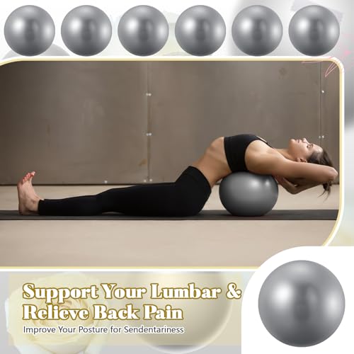 Image of Sotiff 20 Pcs 9 Inch Pilates Ball Bulk Exercise Pilates Ball Mini Yoga Balls Therapy Core for Stability Barre Training Stretching Physical Posture Training Gym Workout with Inflation Tube