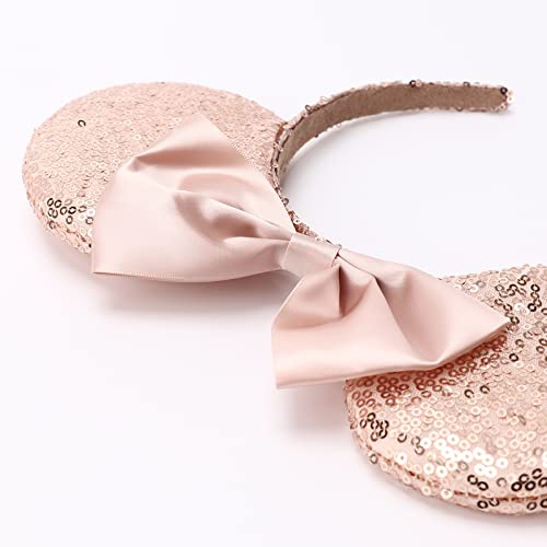 Image of DRESHOW Mouse Ears Bow Headbands Glitter Party Decoration Cosplay Costume for Women