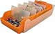 helit H6901040 - Karteikarten Box „the beebox“ DIN A8 quer, orange, Lernkartei und Aufbewahrungsbox