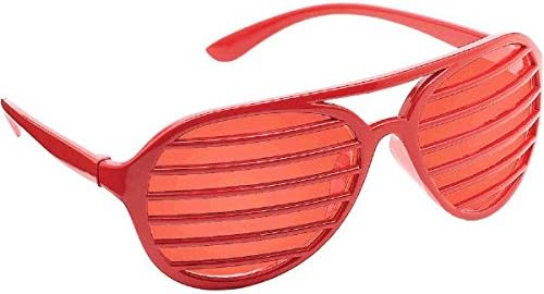 Red Slot Party Glasses, 6" x 2"