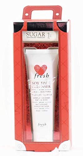 Fresh Frequent Flyer Travel Sized Duo - Soy Face Cleanser & mini Sugar Advanced Therapy Lip Balm