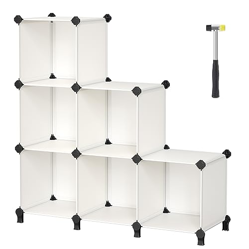 Étagère à 6 compartiments modulable avec pieds pour salon et chambre - 2