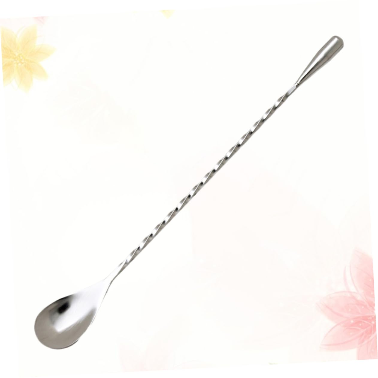 TOPBATHY 6 Pezzi Cucchiai Per Ghiaccio Cucchiai Per Mescolare Per Mescolare Manico Lungo Barra A Spirale o In Acciaio Inossidabile o Da Cocktail Da