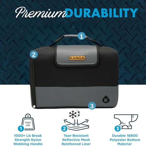 Image of Kanga Insulated Cooler Bag - Soft Cooler Bag - Can Beer and Seltzer Drink Cooler - Insulated and Durability Tested - Kanga Kase Mate