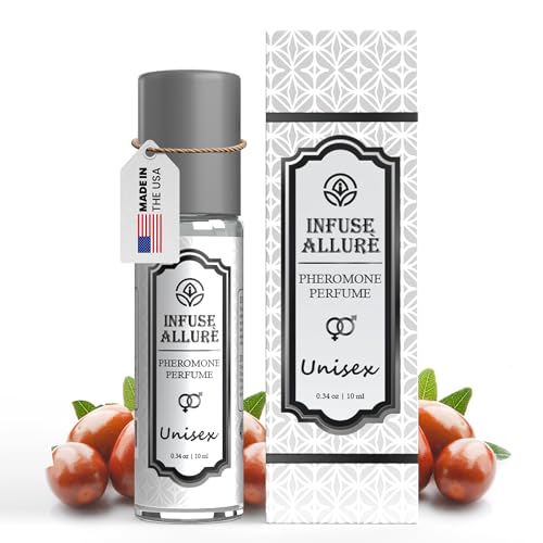 Infuse Allurè - Gender Neutral Pure Jojoba Oil Base Formula Pheromone Perfume - Premium Attraction-Long Lasting -Boosting Perfume - Enhanced French Pheromone Blend - Unisex For Men and Women 10ml