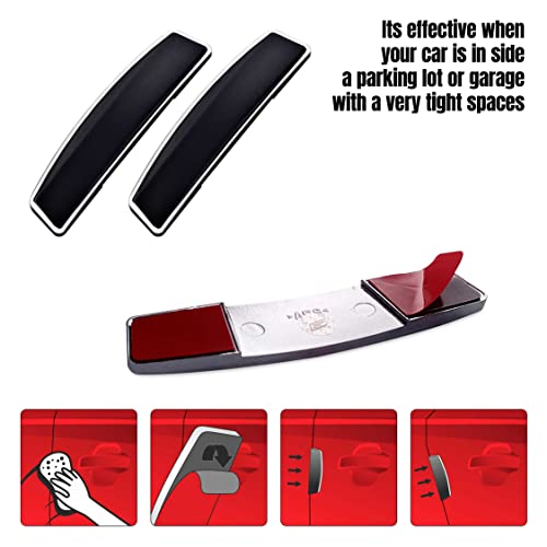 Image of GFX Stainless Steel Car Door Edge Guard - 4Pcs Black Scratch Protector Strips, Universal Fit for All Cars - Prevents Paint Damage, Chips & Dings - Durable, Stylish Auto Door Trim Accessory