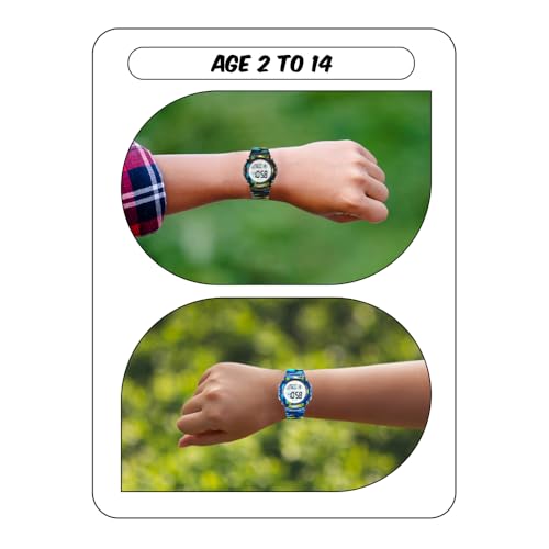 Image of SPIKY Round Digital Sports Watch for Kids | Military, Camouflage Design | Multifunctional & Luminous Display | 30M Water Resistant | Best Birthday Gift Wrist Watches for Boys & Girls | Age 2-12 Years