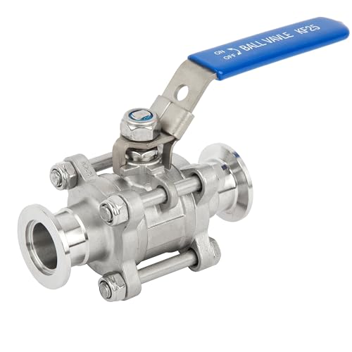 Vanne KF25 boule à vide trois pièces pour optimiser vos installations de distillation