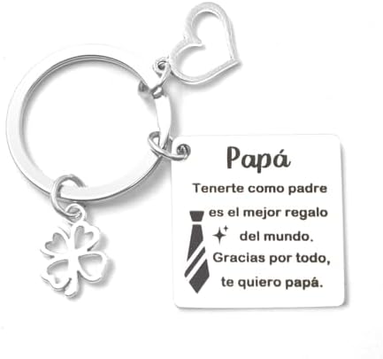Llaveros dia del Padre Regalos para Padres Abuelo, Llavero Papa, ...