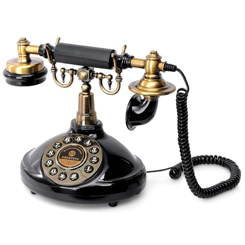 Audio Guest Book Phone – Customizable Voice Message Recorder for Weddings, Parties, Birthdays & Special Occasions(Black)