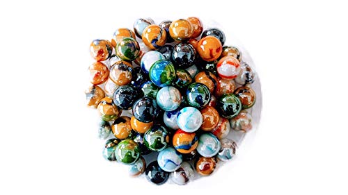 Preisvergleich Produktbild MaRécréation-MesBilles Luxuriöses Kugelpaket 70 Glasmurmeln, 16 mm und 14 mm Murmeln