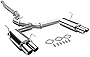 DNA MOTORING CBE-WRX15-D Stainless Steel Cat Back Exhaust System [Compatible with 15-17 Subaru WRX & STI Sedan]