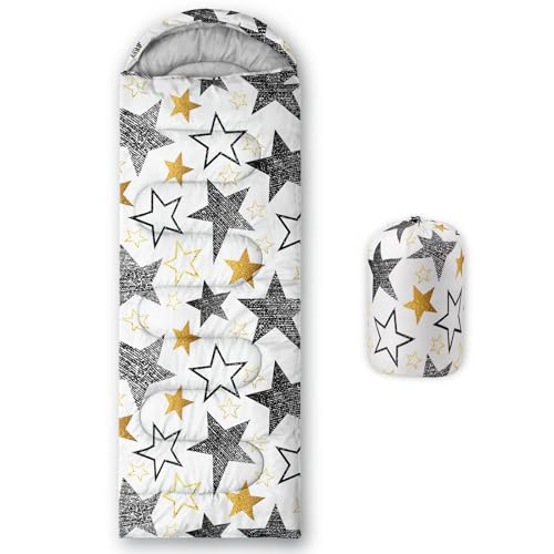 Image of QOOMO Camping Sleeping Bags,3 Season Warm & Cool Weather,Lightweight,Waterproof Sleeping Bags for Adults & Kids,Traveling,and Outdoors,Camping Gear Equipment