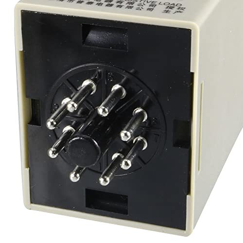 Uxcell Ac 110V 8P 0-60 Minutes Range Adjustable Delay Timer Time Relay Ah3-3 + Base #TOP4