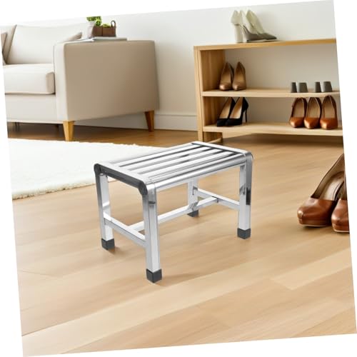 Tabouret de bain imperméable et compact en acier stable pour PMR - 6