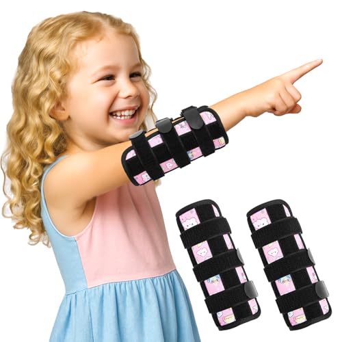 2 Stück Daumenlutschstopper Für Daumenlutschen Abgewöhnen Und Fingernägel Kauen Stoppen, Mit Klettverschluss Befestigbarer, Verstellbarer Daumenschut, Anti Fingernägel Kauen(Rosa Regenbogen)