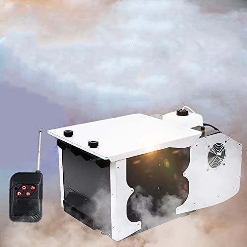 QJJML Máquina de Humo y Niebla de 3000 W, máquina de Humo de Baja Altura con Control Remoto, para...