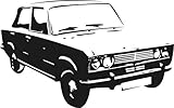 lada 2103 tuning Autoaufkleber – waschstraßenfest