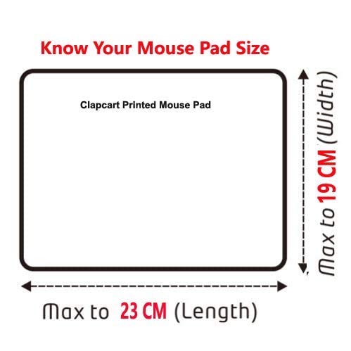 Image of Bazinga! Design Printed Rubber Base Mat Finish Mouse Pad for PC /Laptop - Multicolor