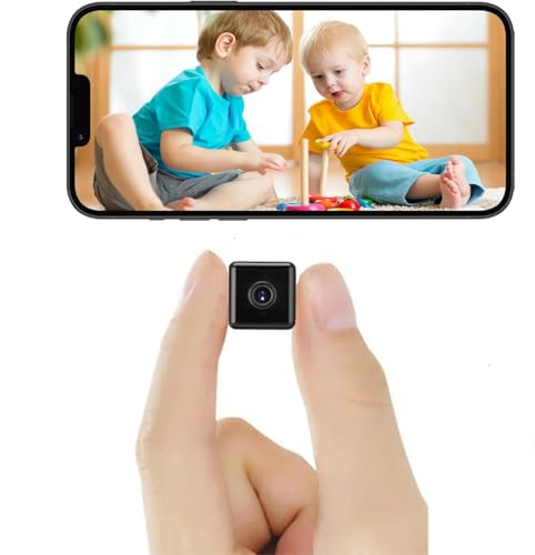 Mini Indoor Wireless WiFi Camera 4K Small Home Security Cameras Body Small Outdoor Camara Micro Nanny Cam Pet Dog Babysitter House Security Cams Room Cams No Need Wifi Cam Compatible with Android