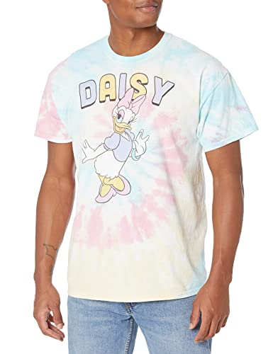 T-shirt Daisy Duck Disney homme manches courtes bleu rose taille S