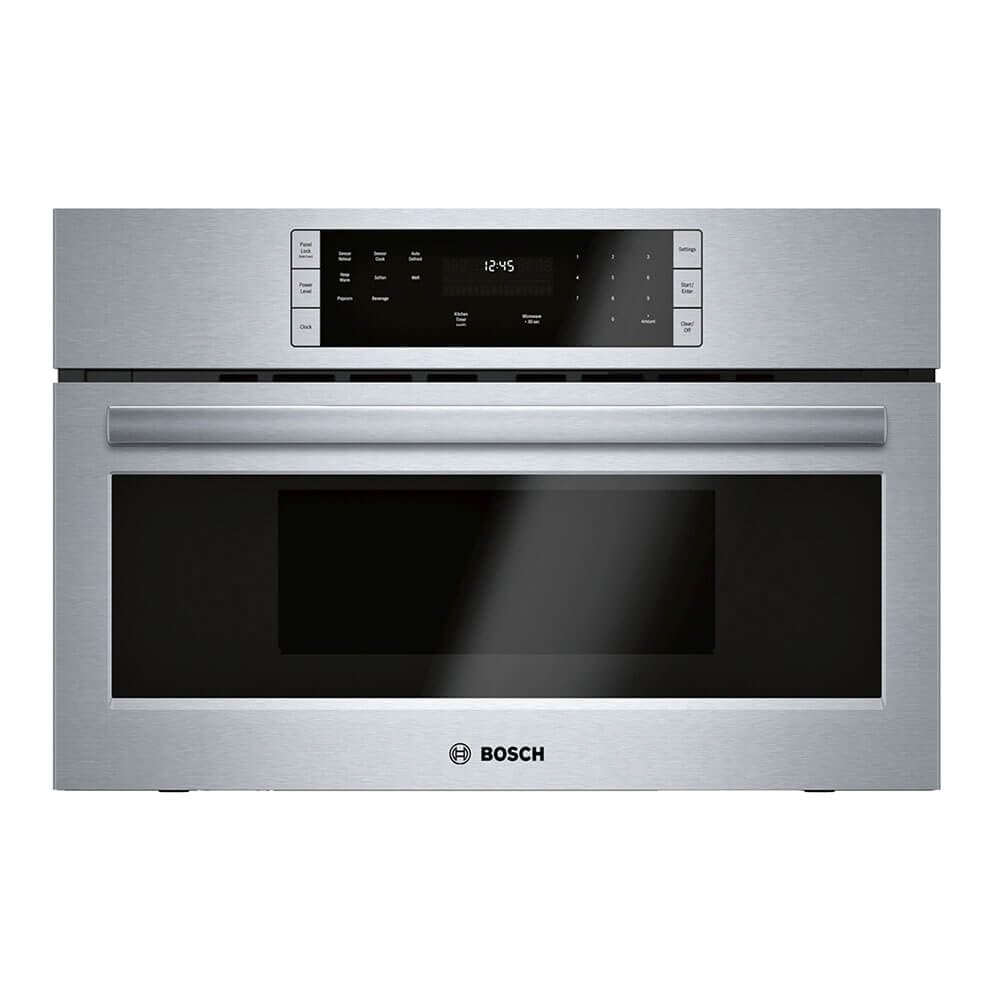 Bosch 500 Series 30 in. 1.6 cu. ft. Built-in Microwave in Stainless Steel with Drop Down Door and Sensor Cooking HMB50152UC