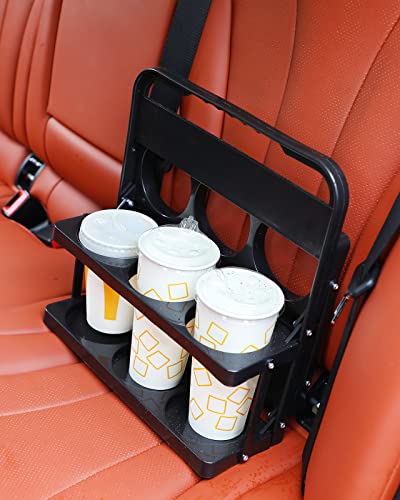 Larwiydo Foldable Plastic Beverage Carrier, Drink Carrier For Delivery,Reusable Drink Holder With Handle Portable Large Drink Holder For Doordash Grubhub Postmates Drivers (Black) #TOP1