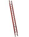 Louisville Ladder Fiberglass Extension Ladder, 28 feet, 300-pound duty rating, Type IA, FE3228,Orange