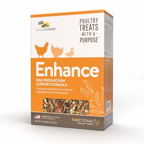 FLOCKLEADER Enhance, Functional Poultry Treats for Egg Production & Quality, 1.5 lb