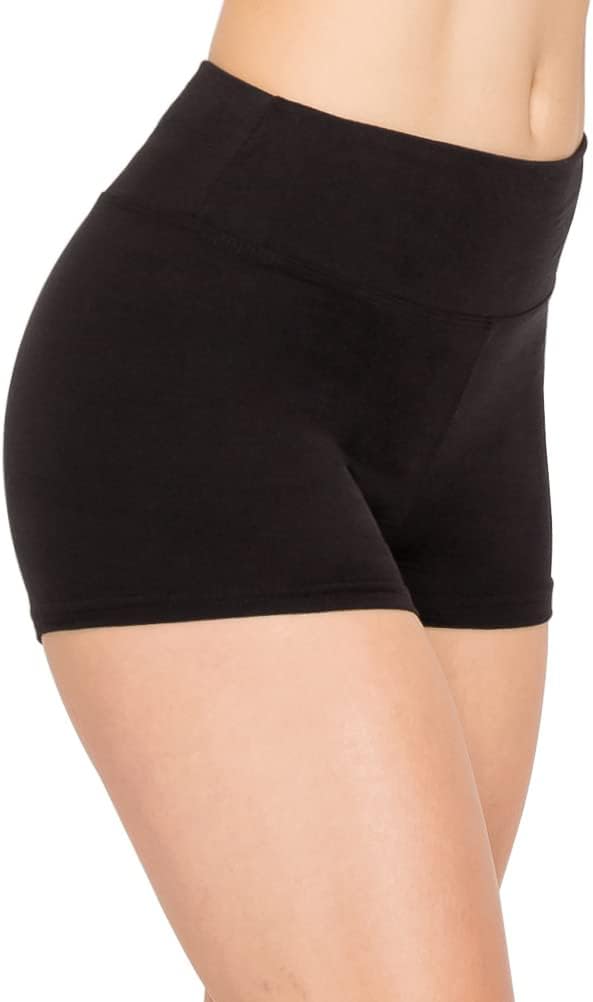 Yoga Shorts for Women – High Waisted Workout Biker Shorts for Yoga, Running & Under Dress Anti-Chafing Comfort