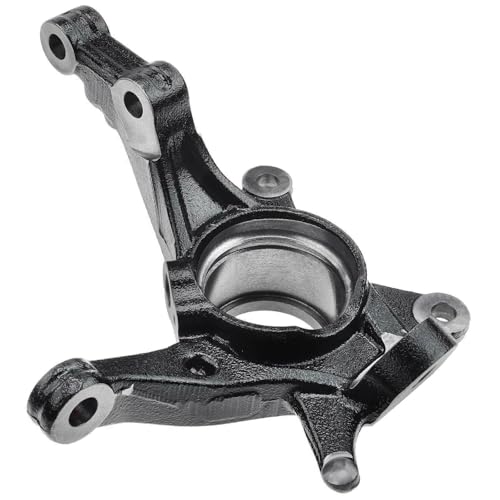 Image of Detroit Axle - Front Left Steering Knuckle for Hyundai 2014-2017 Accent, Dodge 2014 Attitude, Driver Side Steering Knuckle Assembly Replacement