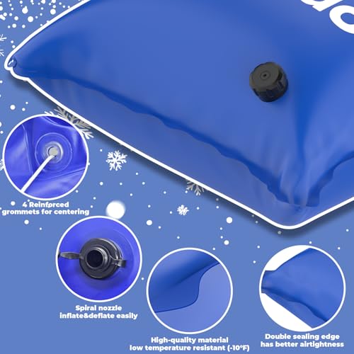 Almohadilla inflable para piscina 4x4 pies miniatura 3