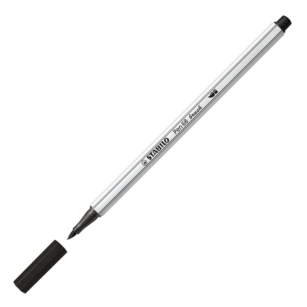 STABILO Pen 68 brush Caneta Brush Premium – Caixa com 10 unidades