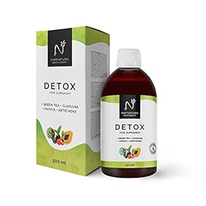DETOX MINCEUR. Puissant amincissant et diurétique naturel DETOX CLEANSER naturel au goût des fruits rouges 500 ml NATURE HEALTH & BEAUTY. 100% végétalien et sans gluten.