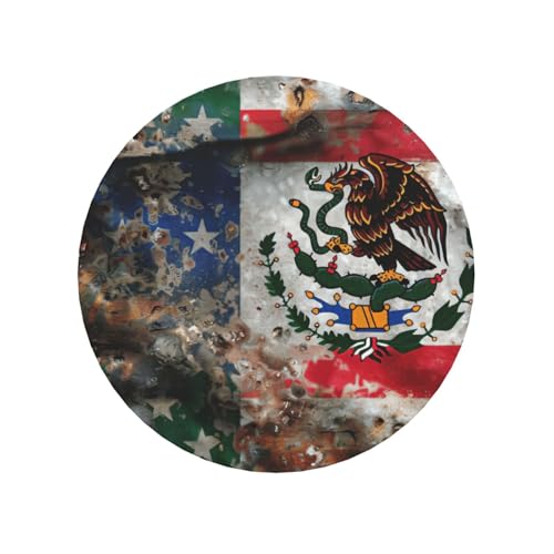 Imanes de nevera con estampado de bandera mexicana americana para taquilla, pizarra blanca, oficina y cocina