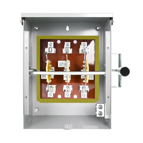 ZHWYBXS 200-Amp Generator Transfer Switch, 3 Pole 120/240V Manual Transfer