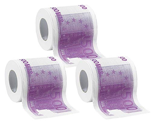 3 rouleaux de papier toilette aspect 500 € [Infactory]