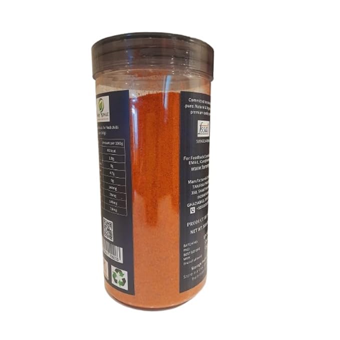 Farm Royale Kashmiri (Tomato) Red Chilli(Lal Mirch) Powder-5KG ||100% Pure and Natural||Handpicked Material||Export quality