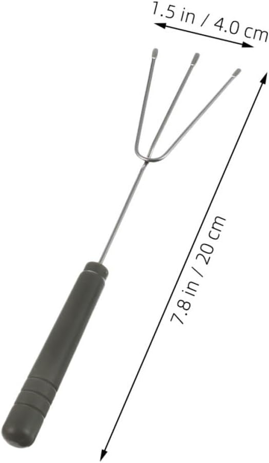 Ciieeo Stainless Steel Fondue Forks Set 12pcs Dessert Forks Metal Chocolate Dipper Tools for Cheese Fondue Party DIY Decorating Kitchen Utensils