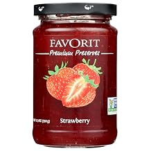 Favorit Preserve Strawberry, 12.3 oz