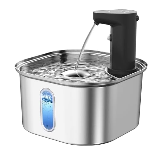 Compact Stainless Steel Cat Water Fountain
