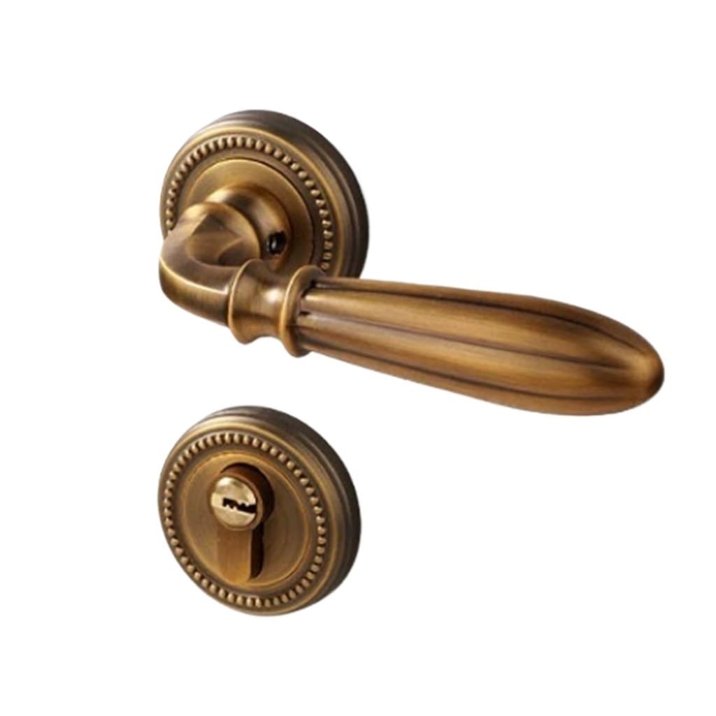 MOBYGKFY Household Universal Old Vintage Solid Wood Split Mute Magnetic Door Locks