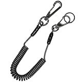 BeyonMind セーフティーコード 2本セット (約33cm～約130cm) スパナ 工具 落下防止 安全対策 (ステンレスワイヤー入り/メタルシルバー / 最大荷重約1㎏) 日本製 MIND