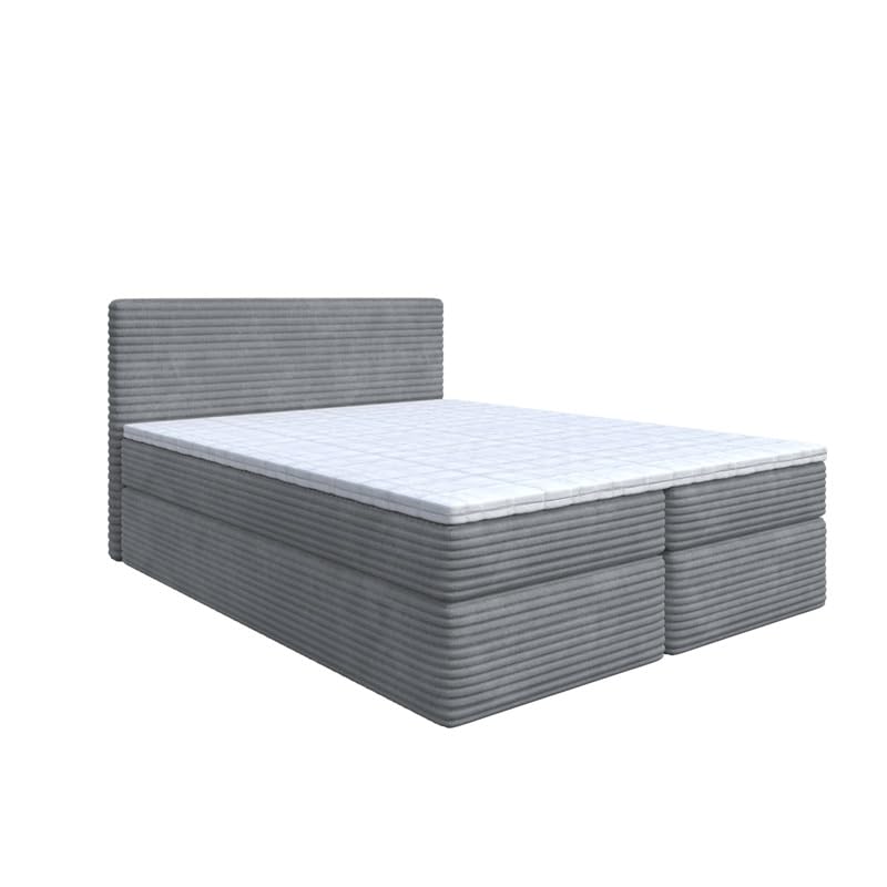 Bett Doppelbett Boxspringbett SENO Topper T25 + 2 Bettkästen, H3 (Talia 85, 180 x 200 cm)