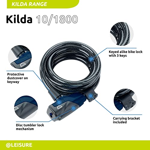 Squire Kilda 10/1800 Keyed Cable Lock